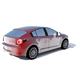 Chevrolet Cruze Hatchbac 3D Object | FREE Artlantis Objects Download